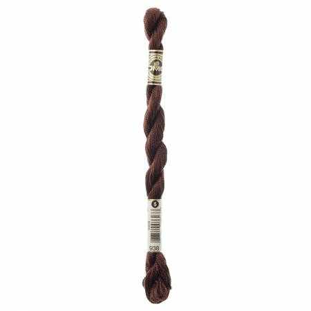 0938 DMC Perle Cotton Size 5 Dark Brown - Nebraska Quilt Company - NTF001