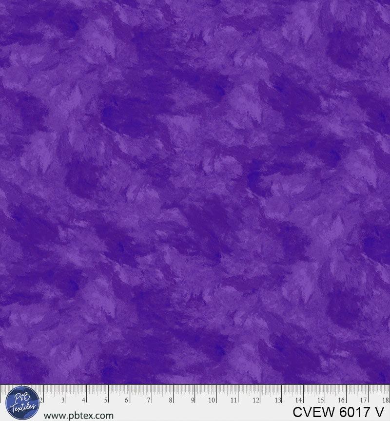 108" Wide Crushed Velvet Violet Purple - CVEW 6017 V - P & B Textiles - Nebraska Quilt Company - F251654