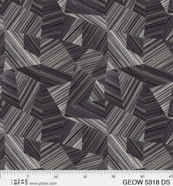 108" Wide Geode Black - 5318 DS - P & B Textiles - Nebraska Quilt Company - F07387