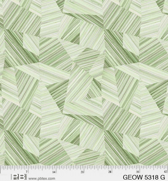 108" Wide Geode Green - 5318 G - P & B Textiles - Nebraska Quilt Company - F07388