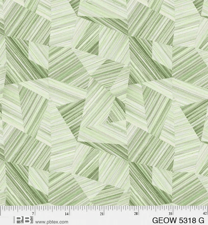 108" Wide Geode Green Remnant 36" x 108" - 5318 G - P & B Textiles - Nebraska Quilt Company - 108" Wide Geode Green Remnant 36" x 108" - 5318 G - P & B Textiles