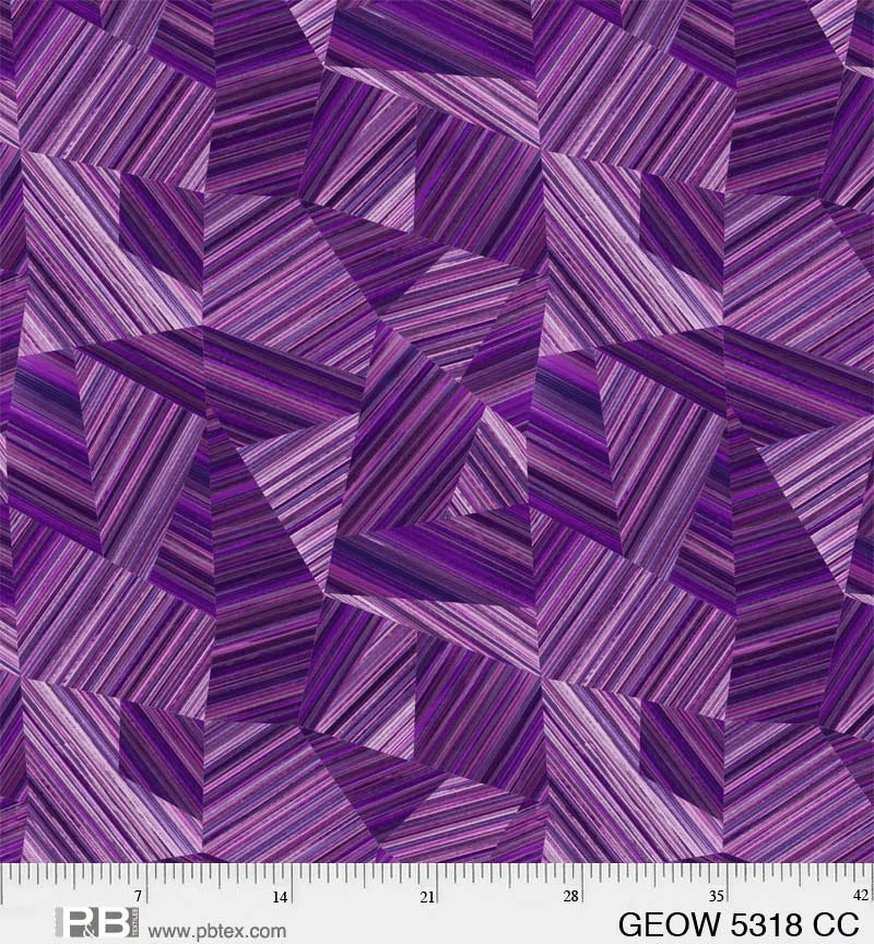 108" Wide Geode Purple - 5318 CC - P & B Textiles - Nebraska Quilt Company - F07385