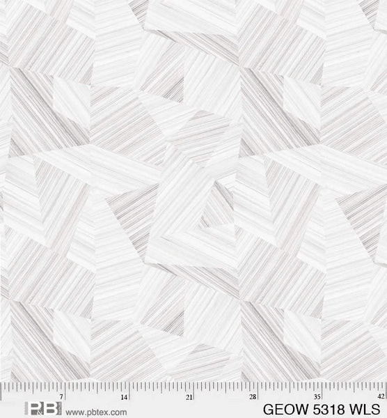 108" Wide Geode White - 5318 WLS - P & B Textiles - Nebraska Quilt Company - F07392