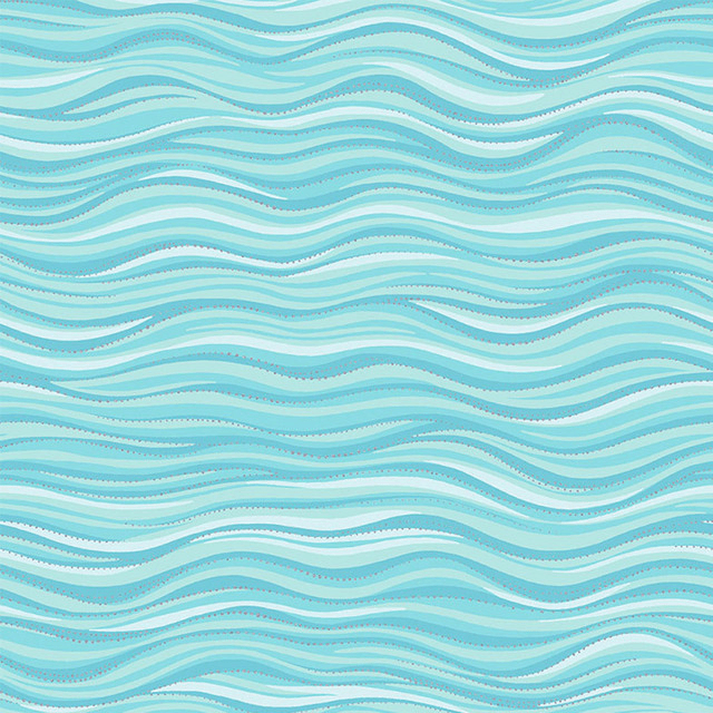 108" Wide Laurel Birch Glitter Wave Light Aqua - CLTY4927-32 - Clothworks - Nebraska Quilt Company - F261856