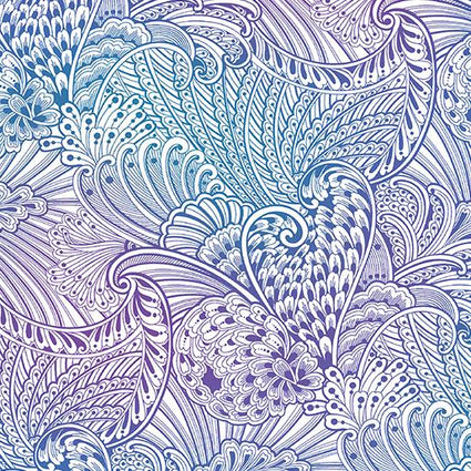 108" Wide Opulence Mottled Multi White 20" x 108" Remnant - Nebraska Quilt Company - PC2502413