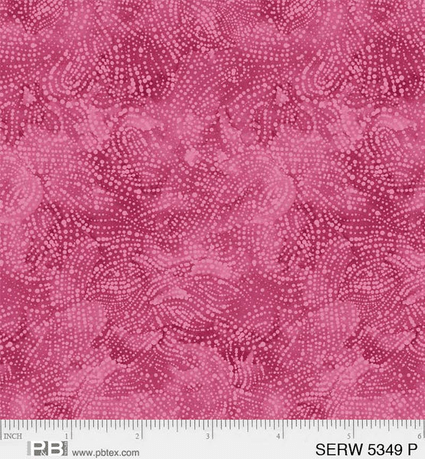 108" Wide Serenity Dark Pink Remnant 33" x 108" - 5349 P - P & B Textiles - Nebraska Quilt Company - PC260154