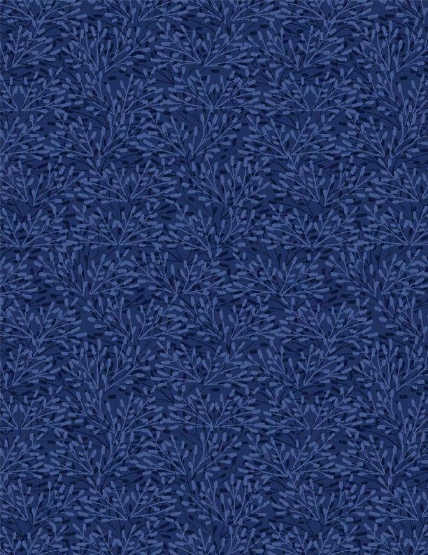 108" Wide Whimsy Blue Remnant 2 Yards 2 Inches - Nebraska Quilt Company - FAB86128