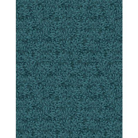 108" Wide Whimsy Dark Teal Remnant 37" x 108" - Nebraska Quilt Company - PC2501567