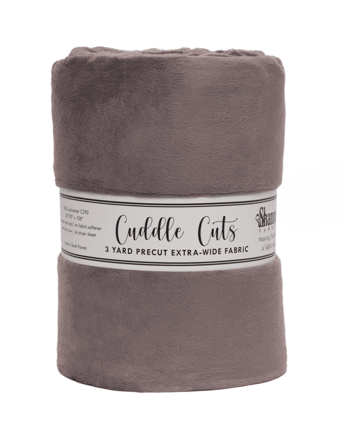 110" Wide 3 Yard Cuddle® 110" Cut Charcoal - Nebraska Quilt Company - 110" Wide 3 Yard Cuddle® 110" Cut Charcoal