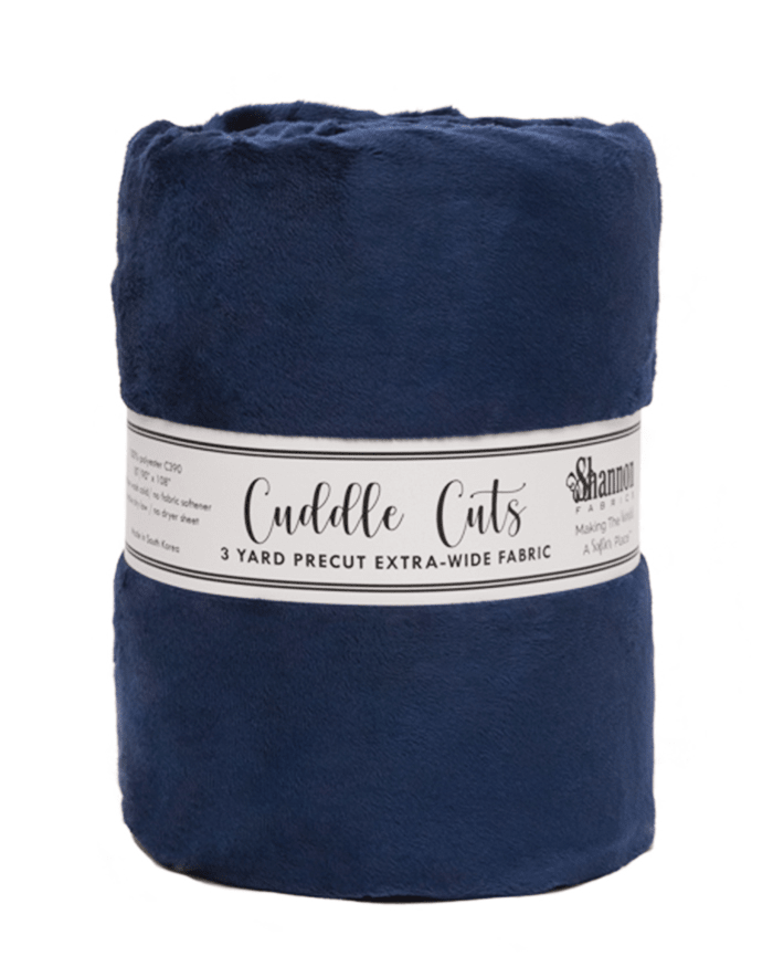 110" Wide 3 Yard Cuddle® 110" Cut Navy - Nebraska Quilt Company - 110" Wide 3 Yard Cuddle® 110" Cut Navy