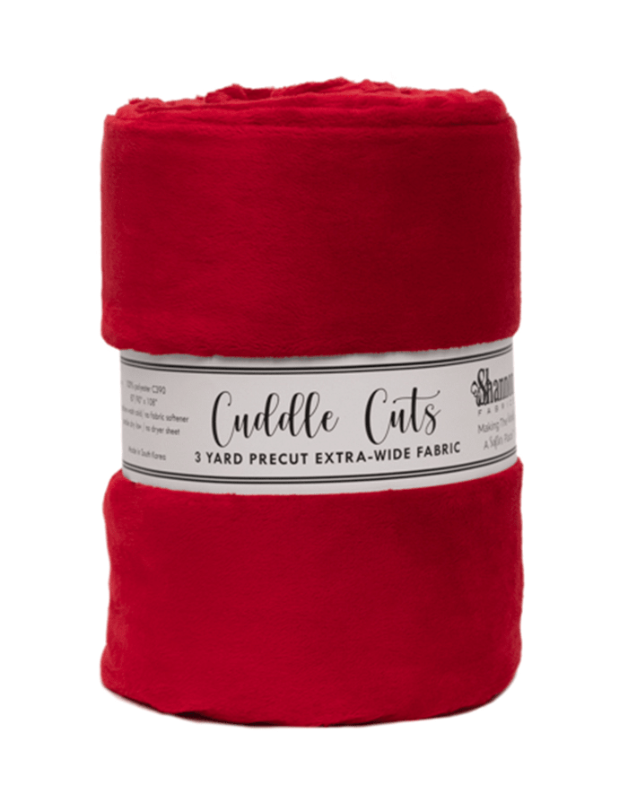 110" Wide Cuddle 3 Cardinal 3-Yard Cut - Nebraska Quilt Company - PC2502236