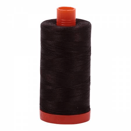 1130 Very Dark Brown 50wt Aurifil Thread 1,422 Yards - Nebraska Quilt Company - NT00658