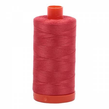 2255 Dark Red Orange 50wt Aurifil Thread 1,422 Yards - Nebraska Quilt Company - NT05969