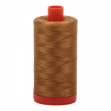 2975 Brass 50wt Aurifil Thread 1,422 Yards - Nebraska Quilt Company - NT00717