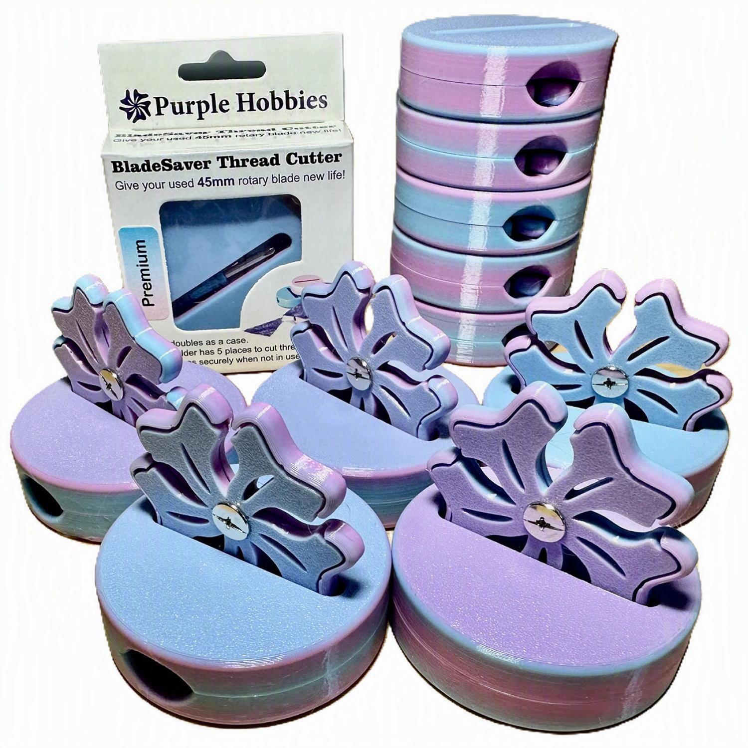 45mm BladeSaver Thread Cutter Premium Pink-Blue - Nebraska Quilt Company - N261782