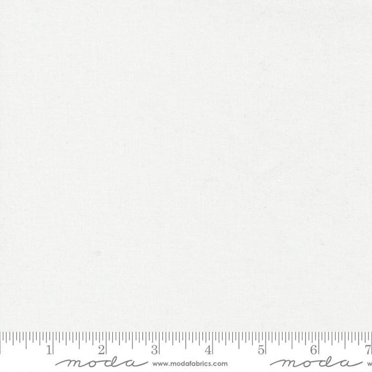 60" Wide Bella Solids White - 9900 6098 - Moda Fabrics - Nebraska Quilt Company - F261485