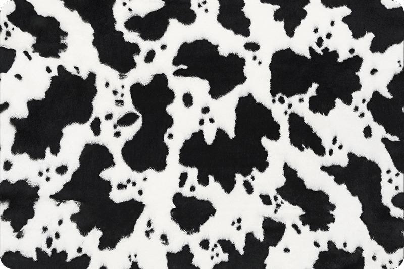 60" Wide Luxe Cuddle Cow - LCCOWSNOWBLACK - Shannon Fabrics - Nebraska Quilt Company - F2502068