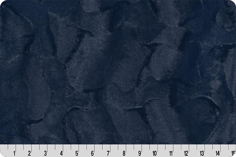 60" Wide Luxe Cuddle Hide Navy - LCHIDENAVY - Shannon Fabrics - Nebraska Quilt Company - F73175