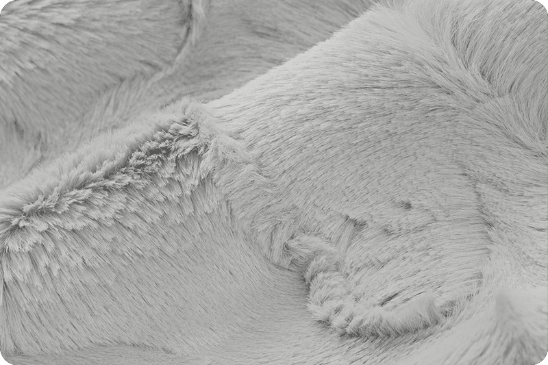 60" Wide Luxe Cuddle Hide Silver - lchidesilver - Shannon Fabrics - Nebraska Quilt Company - F08868