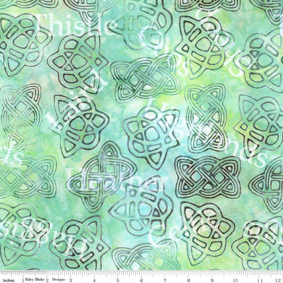 A Touch of Celtic Seafoam Knots - 1 Yard Cut - Verified! - BT23264 - 310 - Riley Blake Designs - Nebraska Quilt Company - A Touch of Celtic Seafoam Knots - 1 Yard Cut - Verified! - BT23264 - 310 - Riley Blake Designs