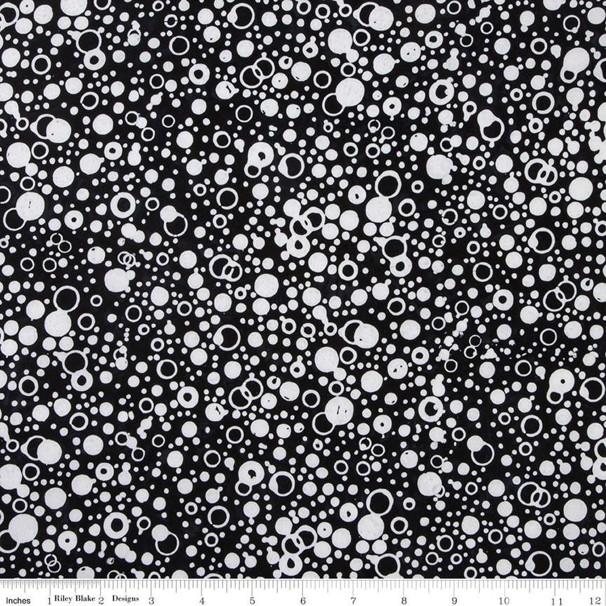 Achromatic Dance Licorice Candy Dots - BT23044 - 169 - Riley Blake Designs - Nebraska Quilt Company - F09184