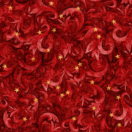 All American Snowman Swirls Red - 2600 32048 R 15O - QT Fabrics - Nebraska Quilt Company - F261523