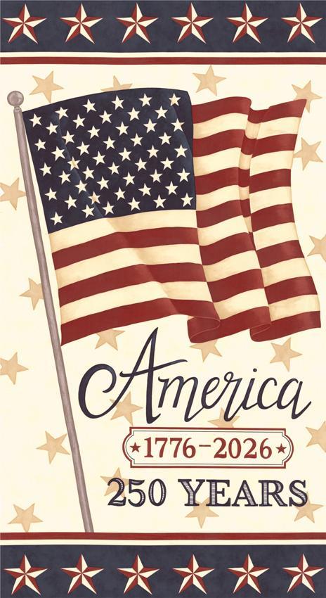 America 250 Years America 250th Anniversary Panel Parchment - 56185 11 - Moda Fabrics - Nebraska Quilt Company - PAN260369