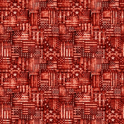 American Country Flag Patchwork Red - 2600 31995 R 150 - QT Fabrics - Nebraska Quilt Company - F261466