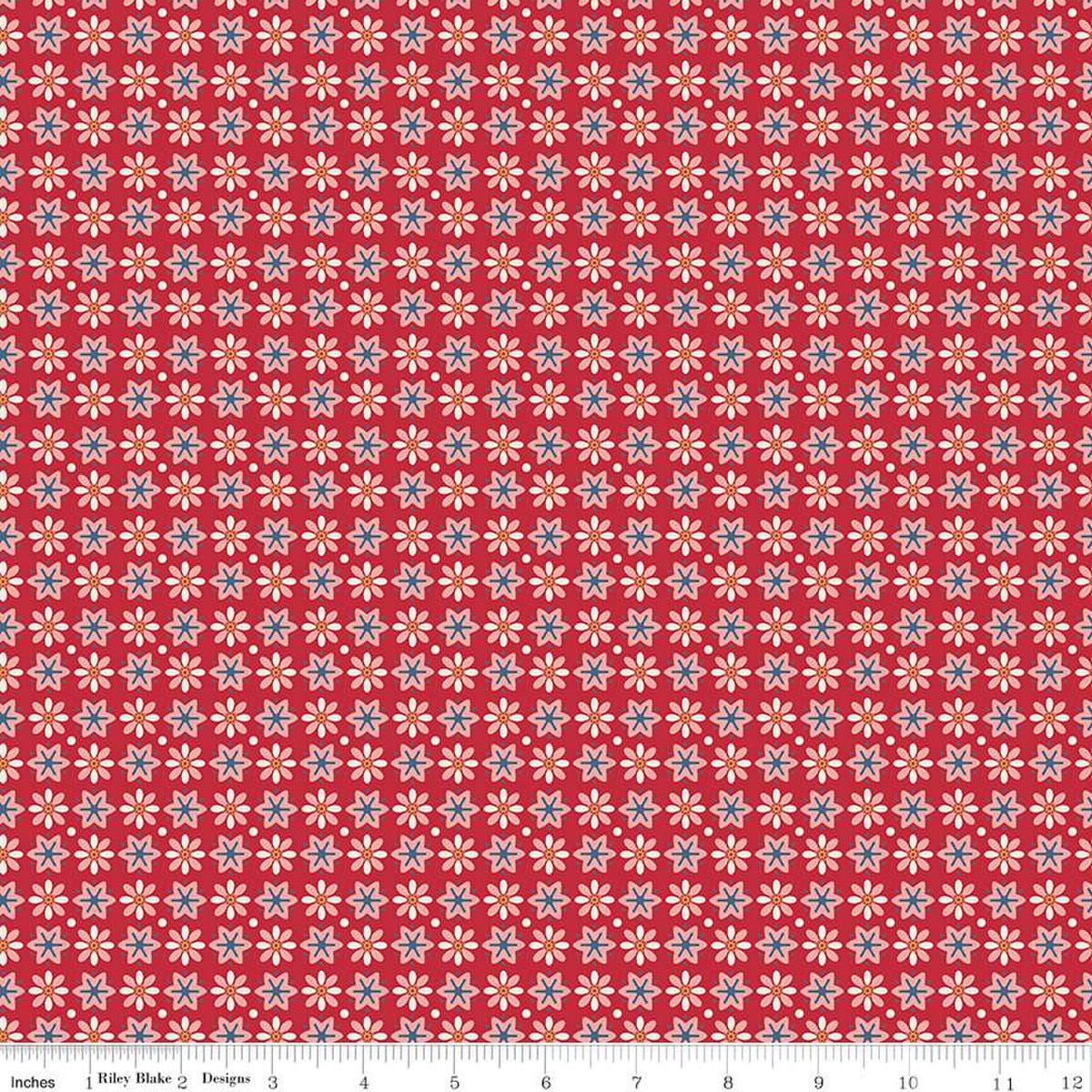 Americana Boston Berry Red - C16087 - BERRY - Riley Blake Designs - Nebraska Quilt Company - F250948