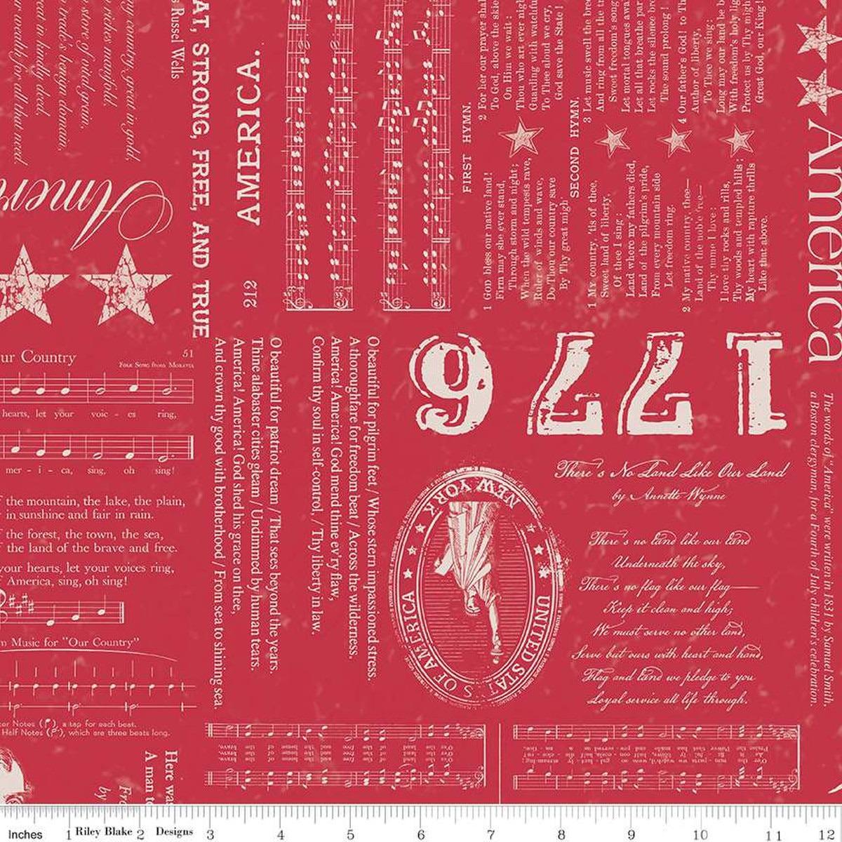 Americana Liberty Berry Red - C16080 - BERRY - Riley Blake Designs - Nebraska Quilt Company - F250966