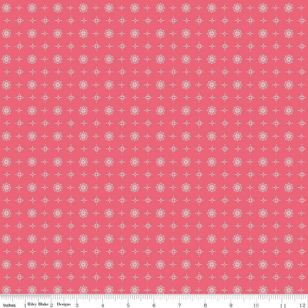 Americana Lincoln Tea Rose Pink - C16084 - TEAROSE - Riley Blake Designs - Nebraska Quilt Company - F250978
