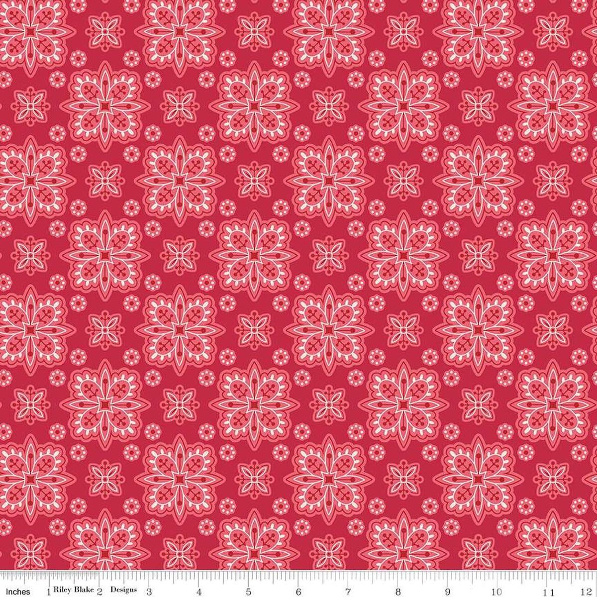 Americana Parade Berry Red - C16085 - BERRY - Riley Blake Designs - Nebraska Quilt Company - F250954