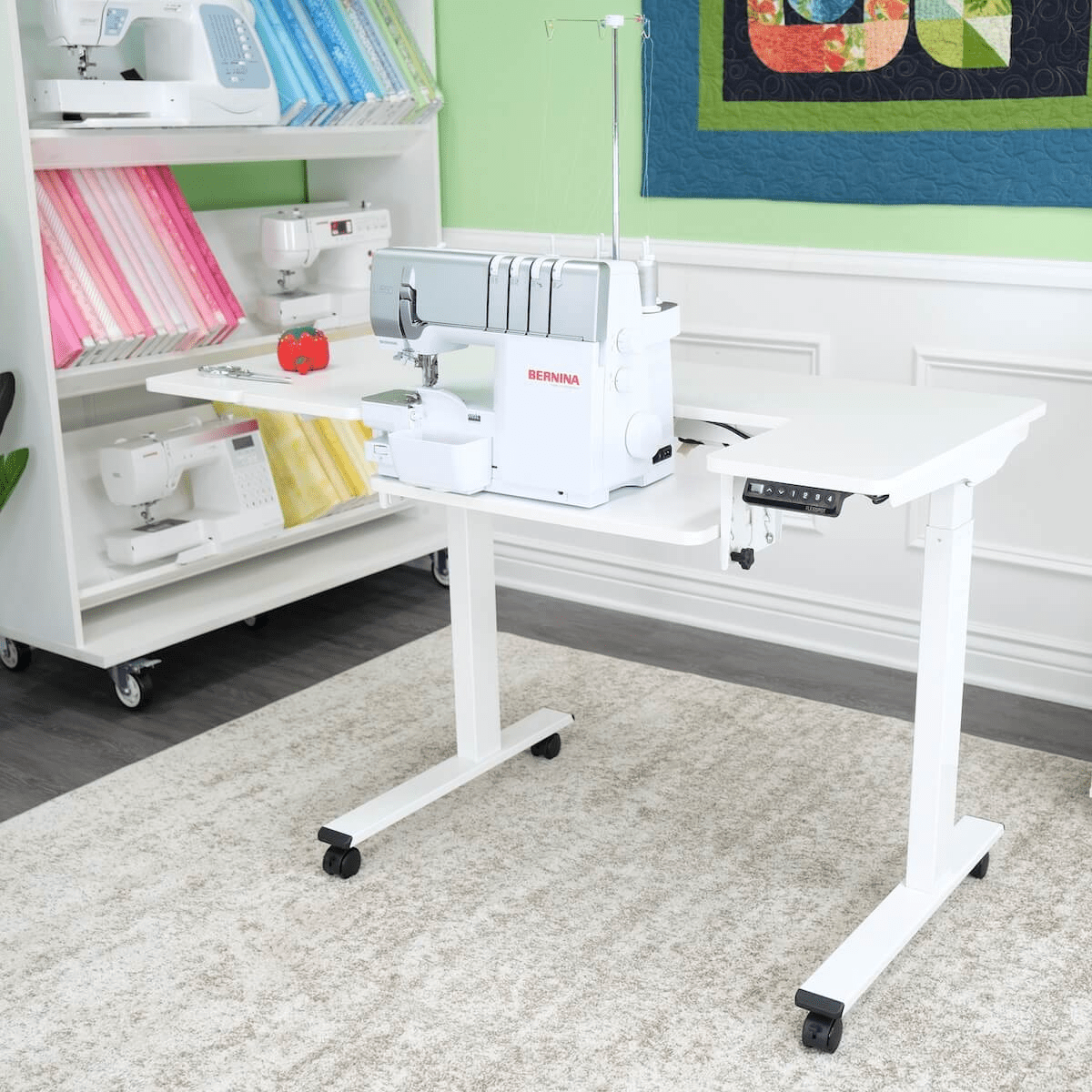 Arrow Eleanor Adjustable Height Serger and Sewing Table - Nebraska Quilt Company - SC691