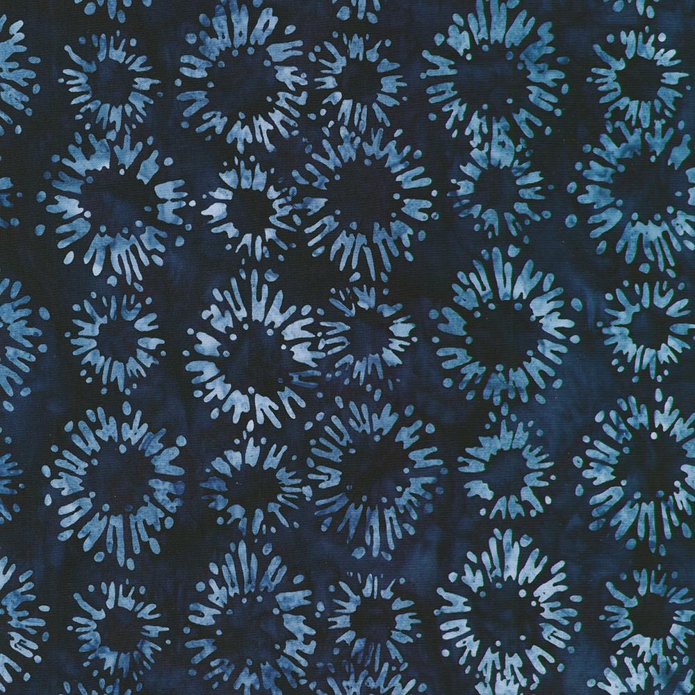 Artisan Batiks: Kasuri Sunbursts Indigo - AMD - 23482 - 62 - Robert Kaufman - Nebraska Quilt Company - F260269