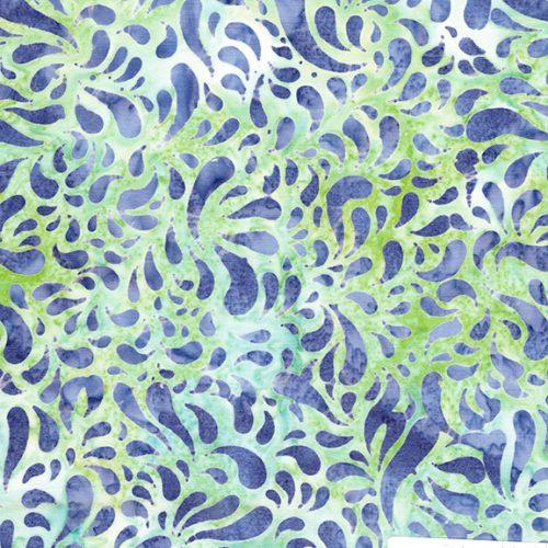 Aurora Teardrops Teal Chameleon Multi - 612504965 - Island Batik - Nebraska Quilt Company - F2501853