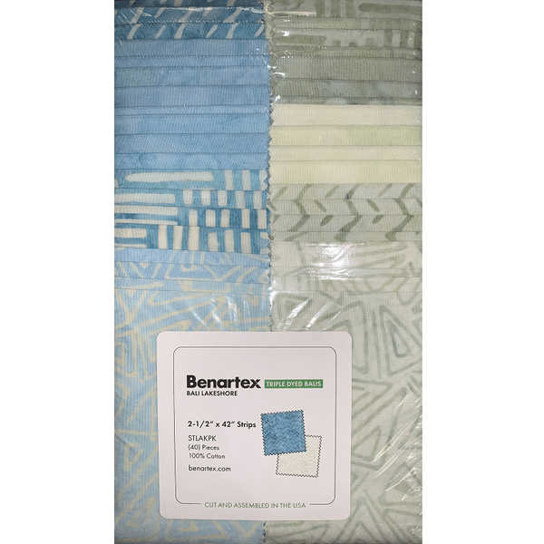 Bali Lakeshore 2.5" Strips Multi 40 Pieces - Nebraska Quilt Company - PC01672