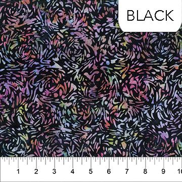Banyan BFFs Black - 81600 - 99 - Banyan Batiks - Nebraska Quilt Company - F84769