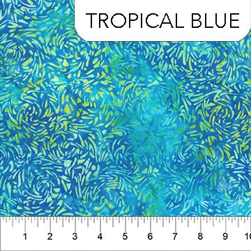 Banyan BFFs Tropical Blue - 81600-62 - Banyan Batiks - Nebraska Quilt Company - F84759