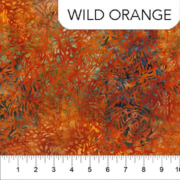 Banyan BFFs Wild Orange - 81600 - 59 - Banyan Batiks - Nebraska Quilt Company - F84764