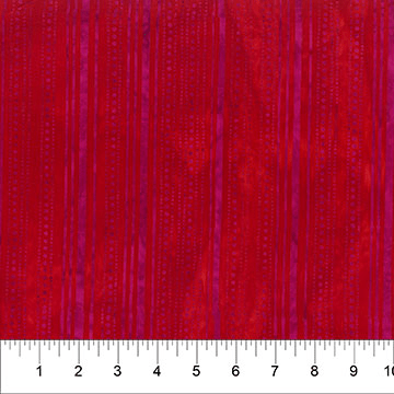 Banyan Rock Candy Striped Dots Lipstick Red - 83113 - 24 - Banyan Batiks - Nebraska Quilt Company - F07598
