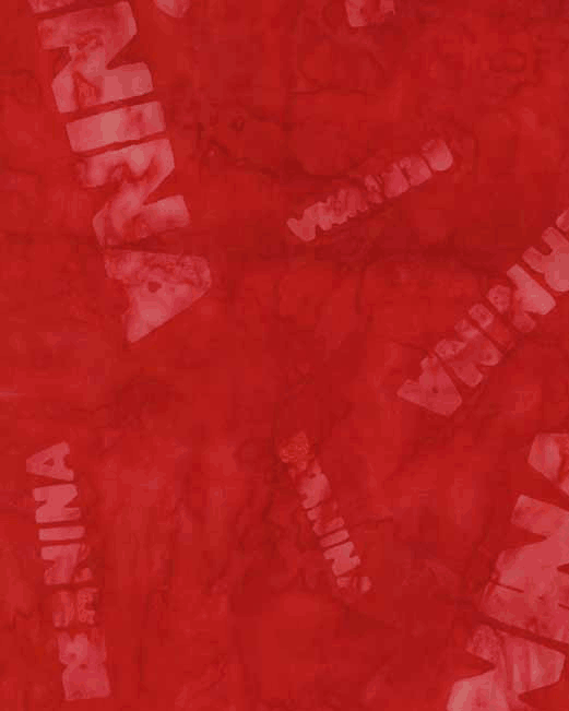 Bernina Bali Batik Red - 1 Yard Left - Verified! - Nebraska Quilt Company - F85378