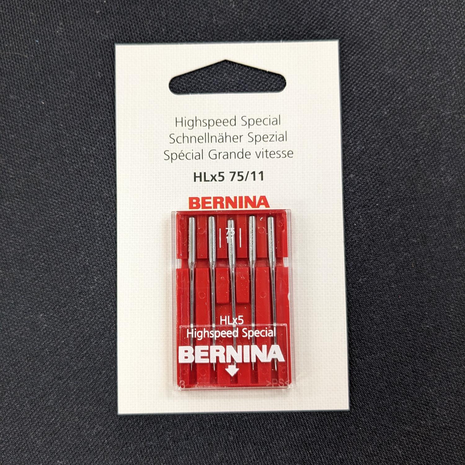Bernina High Speed Needle Special 75/11 (5 Pack) - Nebraska Quilt Company - A2502006
