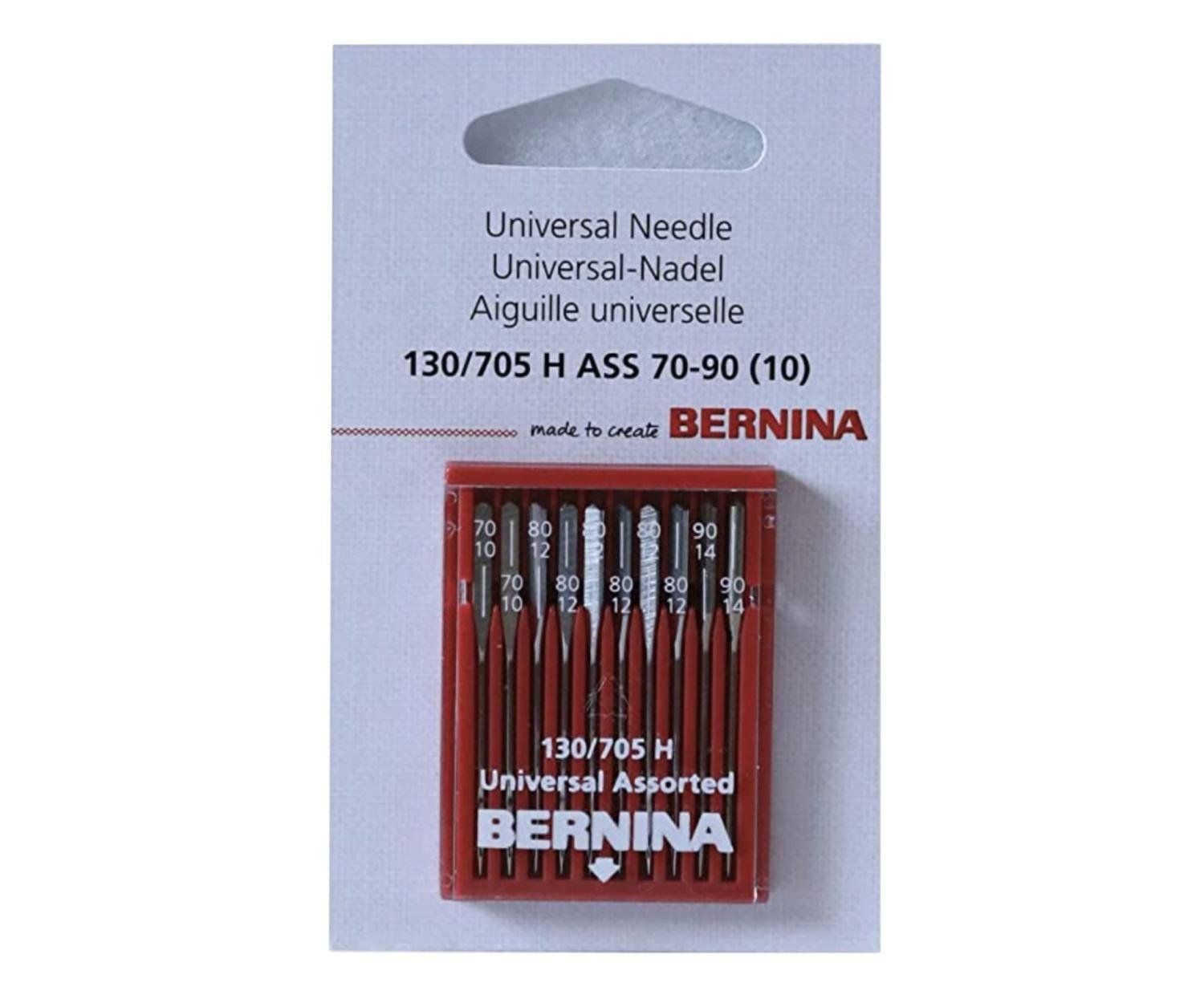 Bernina Universal Needles Assorted 70 - 90 (10 pack) - Nebraska Quilt Company - A002507.71.00