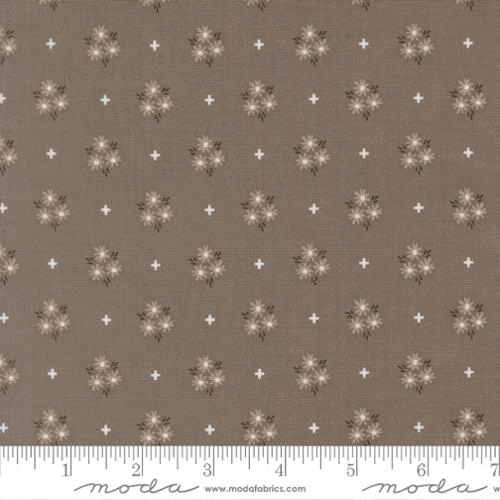 Birch and Willow Blooms Florals Slate - 37722 17 - Moda Fabrics - Nebraska Quilt Company - F262066