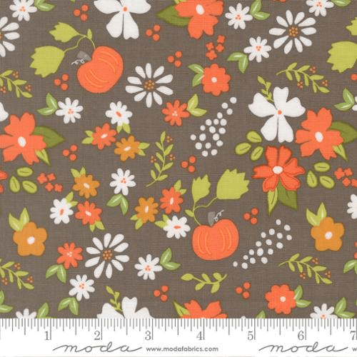 Birch and Willow Pumpkin Patch Slate - 37720 17 - Moda Fabrics - Nebraska Quilt Company - F262059