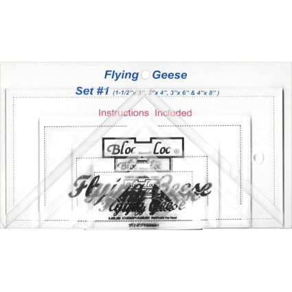 Bloc Loc Flying Geese Ruler Set 1 - Nebraska Quilt Company - N251035