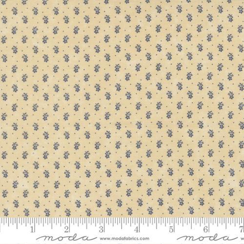 Bluebirds Nest Tiny Buds Tan - 9805 21 - Moda Fabrics - Nebraska Quilt Company - F251372