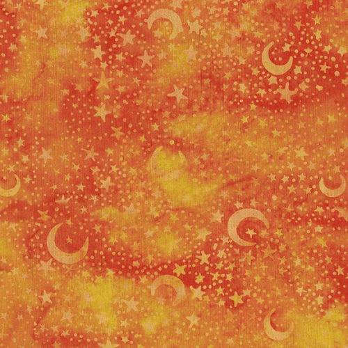 Bootiful Moon Dance Orange Tiger - 122370266 - Island Batik - Nebraska Quilt Company - F08996