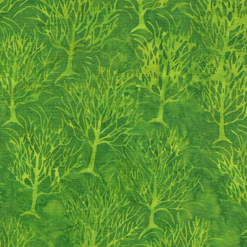 Bootiful Scarry Tree Green Apple - 122366633 - Island Batik - Nebraska Quilt Company - F08991