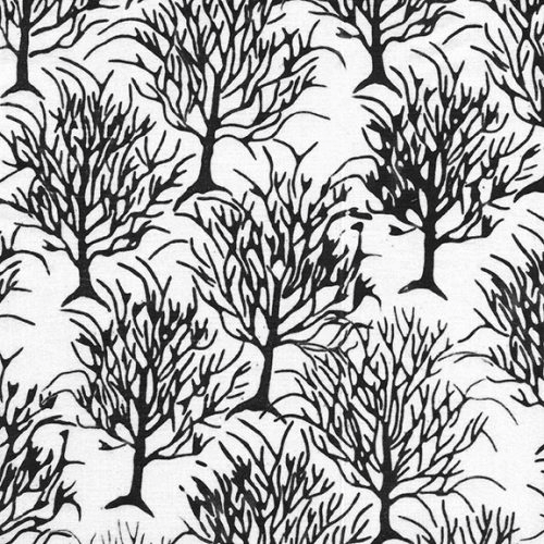 Bootiful Scarry Tree White - 122366700 - Island Batik - Nebraska Quilt Company - F08995